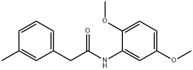 N-(2,5-dimethoxyphenyl)-2-(3-methylphenyl)acetamide Struktur