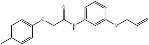 N-[3-(allyloxy)phenyl]-2-(4-methylphenoxy)acetamide Struktur