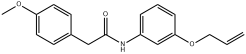 N-[3-(allyloxy)phenyl]-2-(4-methoxyphenyl)acetamide Struktur