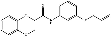 N-[3-(allyloxy)phenyl]-2-(2-methoxyphenoxy)acetamide Struktur