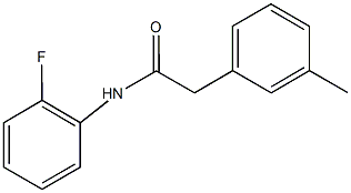 N-(2-fluorophenyl)-2-(3-methylphenyl)acetamide Struktur