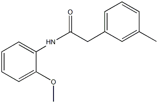 N-(2-methoxyphenyl)-2-(3-methylphenyl)acetamide Struktur