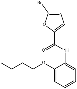 5-bromo-N-(2-butoxyphenyl)-2-furamide Struktur