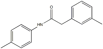 2-(3-methylphenyl)-N-(4-methylphenyl)acetamide Struktur