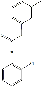 N-(2-chlorophenyl)-2-(3-methylphenyl)acetamide Struktur