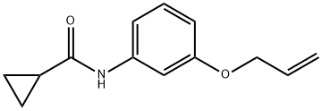 N-[3-(allyloxy)phenyl]cyclopropanecarboxamide Struktur