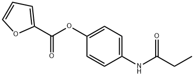 4-(propionylamino)phenyl 2-furoate Struktur