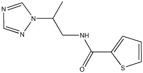 N-[2-(1H-1,2,4-triazol-1-yl)propyl]-2-thiophenecarboxamide Struktur