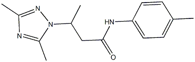 3-(3,5-dimethyl-1H-1,2,4-triazol-1-yl)-N-(4-methylphenyl)butanamide Struktur