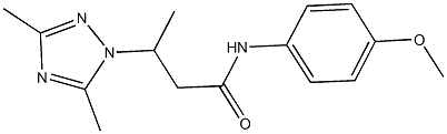 3-(3,5-dimethyl-1H-1,2,4-triazol-1-yl)-N-(4-methoxyphenyl)butanamide Struktur