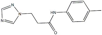 N-(4-methylphenyl)-3-(1H-1,2,4-triazol-1-yl)propanamide Struktur