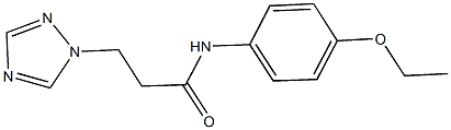 N-(4-ethoxyphenyl)-3-(1H-1,2,4-triazol-1-yl)propanamide Struktur