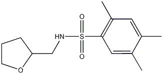 2,4,5-trimethyl-N-(tetrahydro-2-furanylmethyl)benzenesulfonamide Struktur