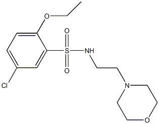 5-chloro-2-ethoxy-N-[2-(4-morpholinyl)ethyl]benzenesulfonamide Struktur