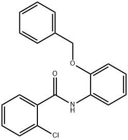 N-[2-(benzyloxy)phenyl]-2-chlorobenzamide Struktur