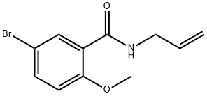 N-allyl-5-bromo-2-methoxybenzamide Struktur