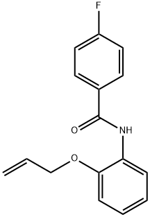 N-[2-(allyloxy)phenyl]-4-fluorobenzamide Struktur