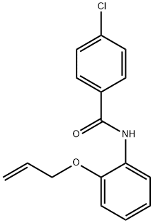 N-[2-(allyloxy)phenyl]-4-chlorobenzamide Struktur