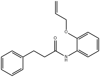 N-[2-(allyloxy)phenyl]-3-phenylpropanamide Struktur