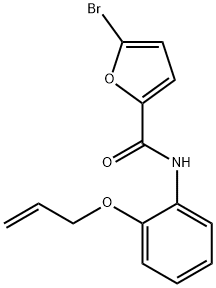 N-[2-(allyloxy)phenyl]-5-bromo-2-furamide Struktur