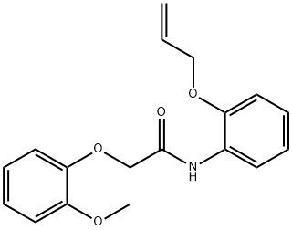 N-[2-(allyloxy)phenyl]-2-(2-methoxyphenoxy)acetamide Struktur