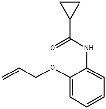 N-[2-(allyloxy)phenyl]cyclopropanecarboxamide Struktur