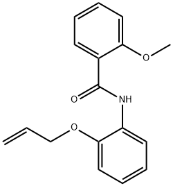 N-[2-(allyloxy)phenyl]-2-methoxybenzamide Struktur