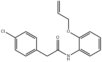 N-[2-(allyloxy)phenyl]-2-(4-chlorophenyl)acetamide Struktur