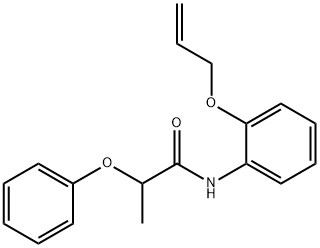 N-[2-(allyloxy)phenyl]-2-phenoxypropanamide Struktur