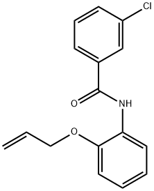 N-[2-(allyloxy)phenyl]-3-chlorobenzamide Struktur