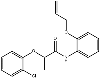 N-[2-(allyloxy)phenyl]-2-(2-chlorophenoxy)propanamide Struktur