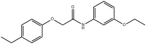 N-(3-ethoxyphenyl)-2-(4-ethylphenoxy)acetamide Struktur