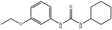 N-cyclohexyl-N'-(3-ethoxyphenyl)urea Struktur