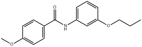 4-methoxy-N-(3-propoxyphenyl)benzamide Struktur