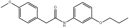 2-(4-methoxyphenyl)-N-(3-propoxyphenyl)acetamide Struktur