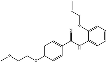 N-[2-(allyloxy)phenyl]-4-(2-methoxyethoxy)benzamide Struktur