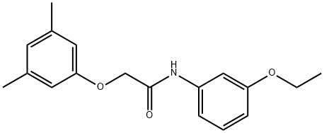 2-(3,5-dimethylphenoxy)-N-(3-ethoxyphenyl)acetamide Struktur