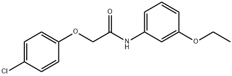 2-(4-chlorophenoxy)-N-(3-ethoxyphenyl)acetamide Struktur