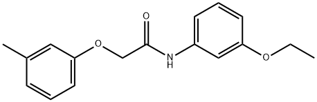 N-(3-ethoxyphenyl)-2-(3-methylphenoxy)acetamide Struktur