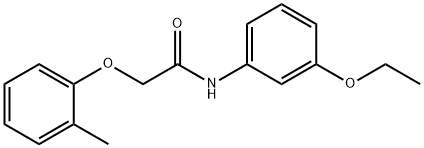 N-(3-ethoxyphenyl)-2-(2-methylphenoxy)acetamide Struktur