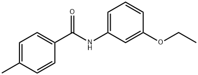 N-(3-ethoxyphenyl)-4-methylbenzamide Struktur