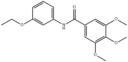 N-(3-ethoxyphenyl)-3,4,5-trimethoxybenzamide Struktur