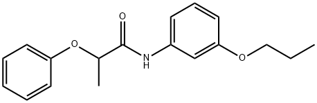 2-phenoxy-N-(3-propoxyphenyl)propanamide Struktur