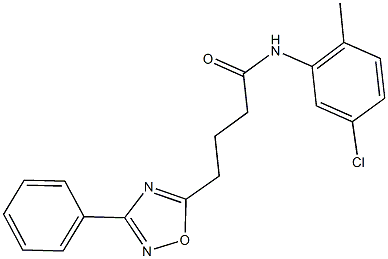 N-(5-chloro-2-methylphenyl)-4-(3-phenyl-1,2,4-oxadiazol-5-yl)butanamide Struktur