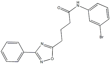 N-(3-bromophenyl)-4-(3-phenyl-1,2,4-oxadiazol-5-yl)butanamide Struktur