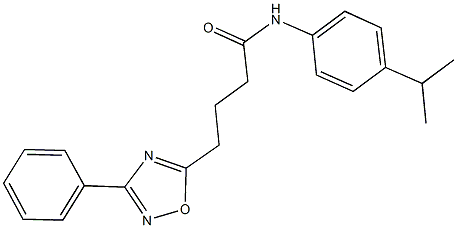 N-(4-isopropylphenyl)-4-(3-phenyl-1,2,4-oxadiazol-5-yl)butanamide Struktur