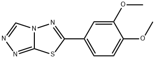 6-(3,4-dimethoxyphenyl)[1,2,4]triazolo[3,4-b][1,3,4]thiadiazole Struktur