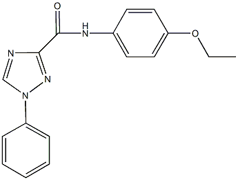 N-(4-ethoxyphenyl)-1-phenyl-1H-1,2,4-triazole-3-carboxamide Struktur