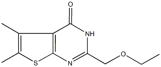 2-(ethoxymethyl)-5,6-dimethylthieno[2,3-d]pyrimidin-4(3H)-one Struktur