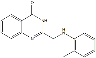 2-(2-toluidinomethyl)-4(3H)-quinazolinone Struktur